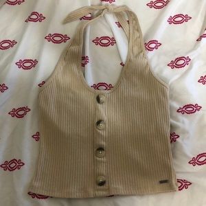 Tan crop top never worn